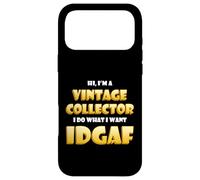 Custodia per iPhone 17 Pro Max Vintage Collector IDGAF Cute Vintage Items Decor Collections