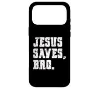 Custodia per iPhone 17 Pro Max Vintage Faith Jesus Saves Bro Christian Religious Believe