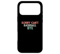 Custodia per iPhone 17 Pro Max Vintage Funny Sorry Can't Baseball Bye
