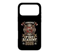 Custodia per iPhone 17 Pro Max Vintage I Survived Fire Academy 2026 Firefighter