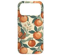 Custodia per iPhone 17 Pro Max Vintage Orange Fruit and Blossom Botanical Pattern