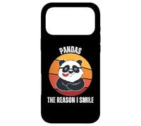 Custodia per iPhone 17 Pro Max Vintage Pandas La Ragione Io Sorriso Retro Panda Amante