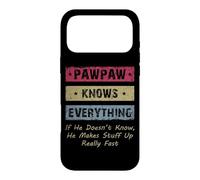 Custodia per iPhone 17 Pro Max Vintage Pawpaw Knows Everything Dad Father Father's Day