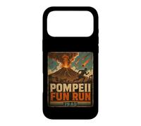 Custodia per iPhone 17 Pro Max Vintage Pompei Fun Run Antico Roma Vulcano Eruzione Umorismo