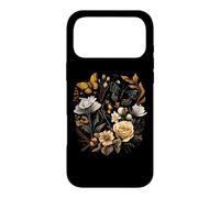 Custodia per iPhone 17 Pro Max Vintage Pressed Flowers Butterflies Floral Boho Wildflowers