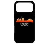 Custodia per iPhone 17 Pro Max Vintage Retro Style Landscape Sun Skyline Sydney Australia