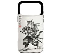 Custodia per iPhone 17 Pro Max Vintage Samurai Cat Japanese Sumi-e Ink Feline Arti Marziali