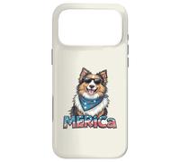 Custodia per iPhone 17 Pro Max Vintage Shetland Sheepdog 4 luglio Merica