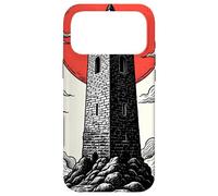 Custodia per iPhone 17 Pro Max Vintage Tarot Card The Tower Gothic Chaos Design
