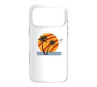 Custodia per iPhone 17 Pro Max Vintage Tramonto Tropicale Palme Spiaggia Paradiso