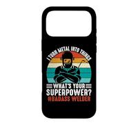 Custodia per iPhone 17 Pro Max Vintage What's Your Superpower Welder Funny Welders Welding