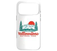 Custodia per iPhone 17 Pro Max Vintage Yellowstone Mountains Scene 80's