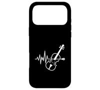 Custodia per iPhone 17 Pro Max Violino Heartbeat Line Orchestra Music Lover