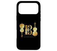Custodia per iPhone 17 Pro Max Violoncello Chiave del Tenore (Giallo Antico) Cello