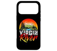 Custodia per iPhone 17 Pro Max Virgin River, maglietta retrò minimalista con scritta "River Virgin