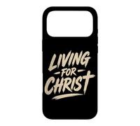 Custodia per iPhone 17 Pro Max Vivere per Cristo Gesù Credente Cristiani Fede Religione