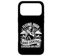 Custodia per iPhone 17 Pro Max Volare in alto e chiedere assistente di volo di pollo o pesce