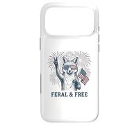 Custodia per iPhone 17 Pro Max Volpe selvaggia e libera divertente patriottica 4 luglio Fox