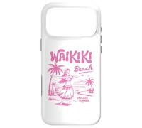 Custodia per iPhone 17 Pro Max Waikiki Beach Retro Hawaii Vintage Hula Surf Travel Girl