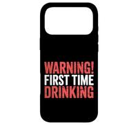 Custodia per iPhone 17 Pro Max Warning First Time Drinking Le bugie di alcol sarcastico |-