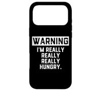 Custodia per iPhone 17 Pro Max WARNING: I'm Really Really Really Hungry Funny Food Dad Joke