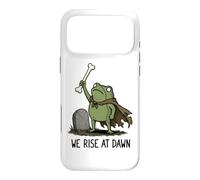 Custodia per iPhone 17 Pro Max We Rise At Dawn Season Spooky Frog Meme Zombie Halloween
