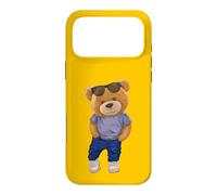 Custodia per iPhone 17 Pro Max Wear Cool Teddy Bear Fashion Guy Cartoon Graphic Designs Fun