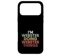 Custodia per iPhone 17 Pro Max Webster Name Webster Personalized Name First Given