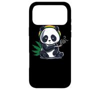 Custodia per iPhone 17 Pro Max Weed Smoking Panda Marijuana Cannabis Stoner THC CBD 420