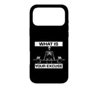 Custodia per iPhone 17 Pro Max What Is Your Excuse Skeleton Gym Motivation Deadlift Art
