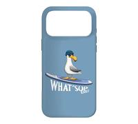 Custodia per iPhone 17 Pro Max WHAT SUP Beaches Gabbiano in stand up paddling casuale