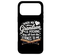 Custodia per iPhone 17 Pro Max When My Grandson Is Pitching They All Look Like Strikes