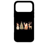 Custodia per iPhone 17 Pro Max Whimsical Christmas Friends - Santa, Snowman, Tree, Reindeer