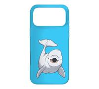 Custodia per iPhone 17 Pro Max White Baby Whale Beluga White Whale Marine Mammifero Bambini