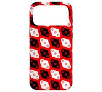Custodia per iPhone 17 Pro Max White Red Black Ovals Circle Dots Garlic Onion 1960s Pattern