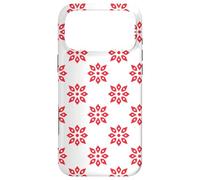 Custodia per iPhone 17 Pro Max White Red Floral Maple Leaf Canada Natural Pattern