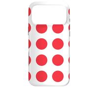 Custodia per iPhone 17 Pro Max White Red Ring Circle Round Japan Color Zen Dot Pattern