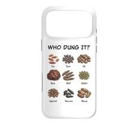 Custodia per iPhone 17 Pro Max Who Dung It? Funny Animal Droppings Nature Diagram Detective