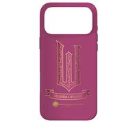 Custodia per iPhone 17 Pro Max Wicked Movie Logo Glinda Pink And Gold Wand