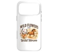 Custodia per iPhone 17 Pro Max Wild Flowers And Wild Horses Western Watercolor Graphic