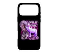 Custodia per iPhone 17 Pro Max Wild Side Wolf On Moon Galaxy Funny Three Wolves Lover