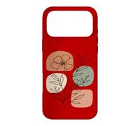 Custodia per iPhone 17 Pro Max Wildflower Line Art Abstract Botanical Mid Century