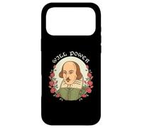 Custodia per iPhone 17 Pro Max Will Power Ritratto Di William Shakespeare Con Rose