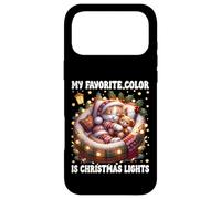 Custodia per iPhone 17 Pro Max Winter Cat For Women My Favorite Color Is Christmas Lights