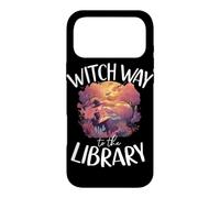 Custodia per iPhone 17 Pro Max Witch Way to the Library Libro spettrale di Halloween Witch Lover