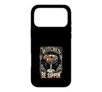 Custodia per iPhone 17 Pro Max Witches Be Sippin Witch, cocktail retrò per Halloween