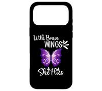 Custodia per iPhone 17 Pro Max With Brave Wings She Flies Sign She Flies With Her Own Wings