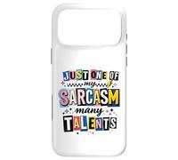 Custodia per iPhone 17 Pro Max Witty Sarcasm Molti Talenti Detto Umoristico