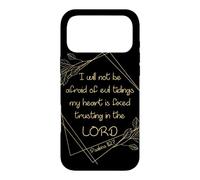 Custodia per iPhone 17 Pro Max Women’s Christian Bible Verse: I Will Not Be Afraid of Evil