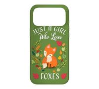 Custodia per iPhone 17 Pro Max Womens Kids Fall Leaves Boho Just A Girl Who Loves Foxes